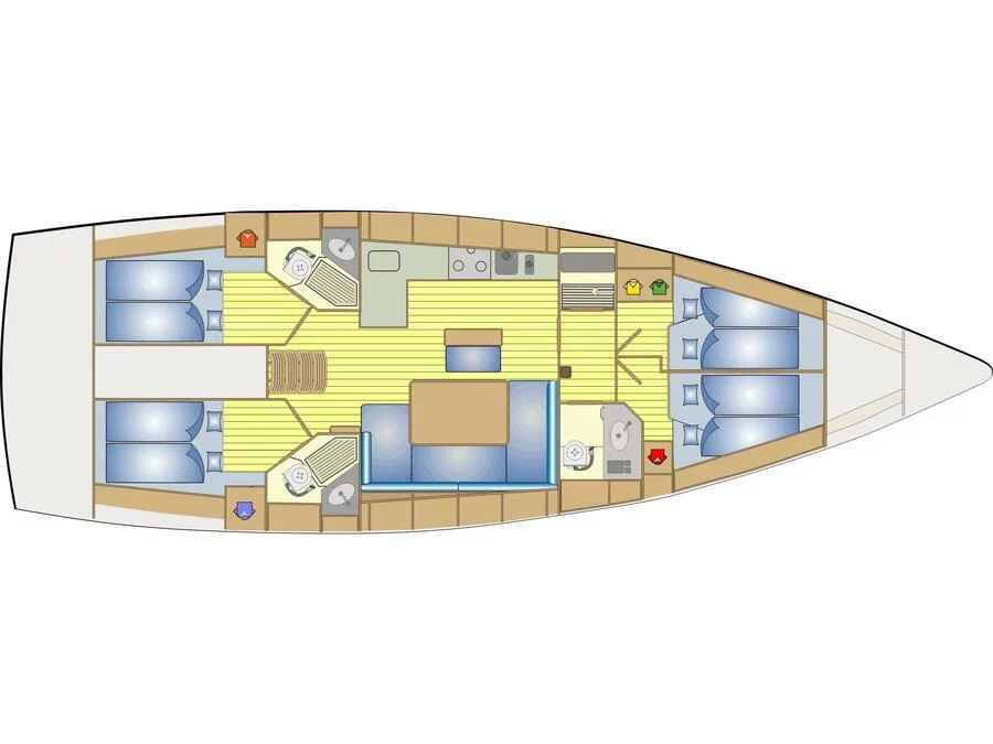 Bavaria 46 Cruiser (Kimluan) Plan image - 1