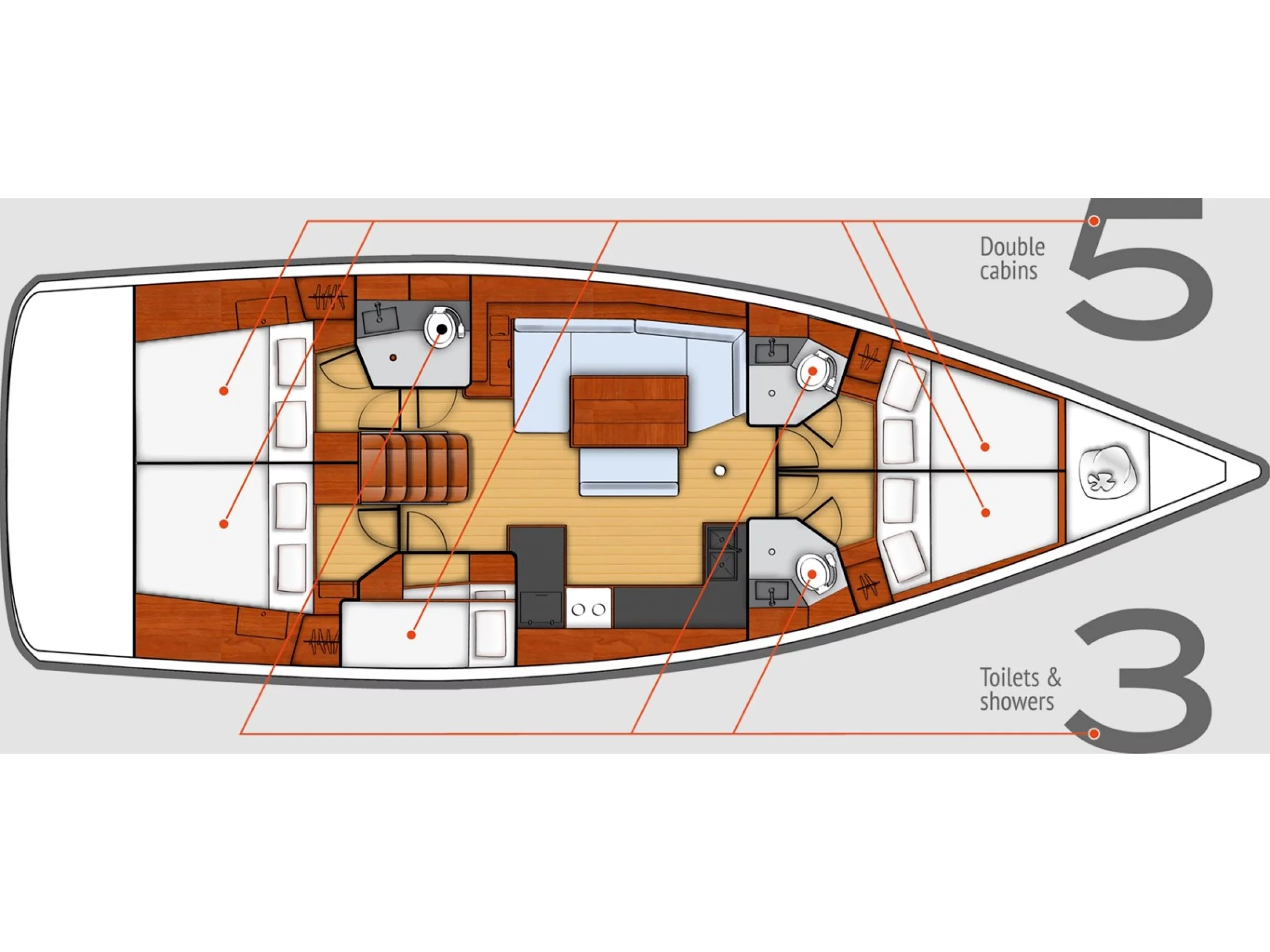 Beneteau Oceanis 48 (JACKPOT) Plan image - 48
