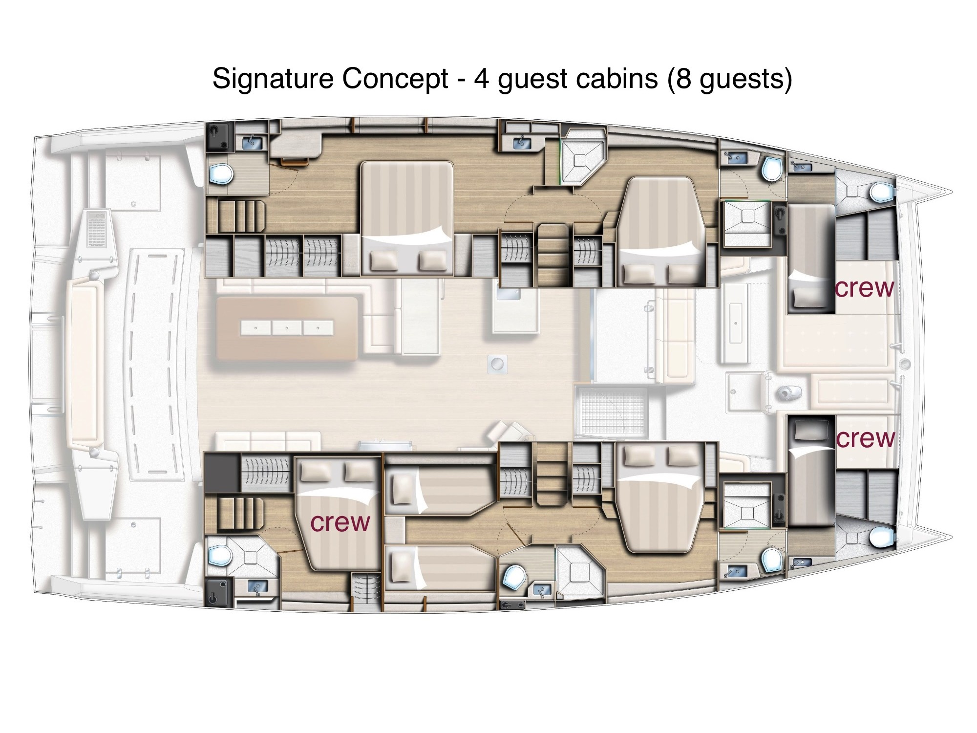 Photo #6 - Bali 5.4 (10 berths -SC) (Signature Concept) en Olbia - 17494