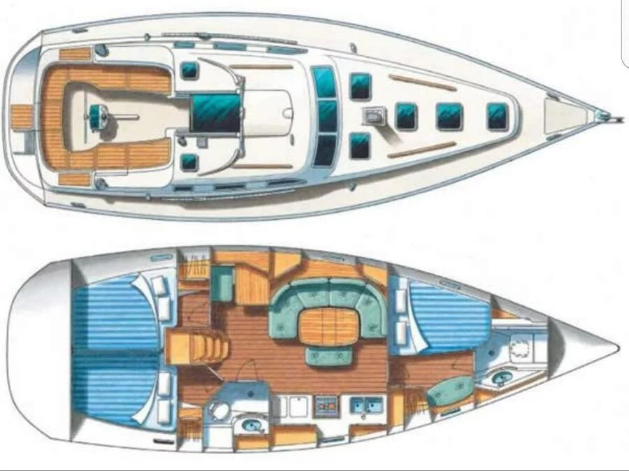 Oceanis Clipper 393 (Victory Sail) Plan image - 10