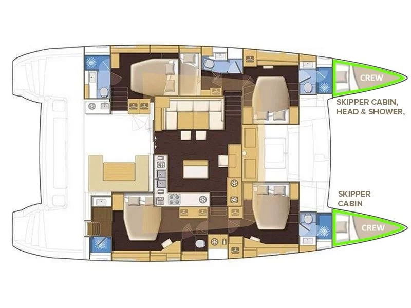 Lagoon 560 S2 (TOPAZ) Plan image - 9