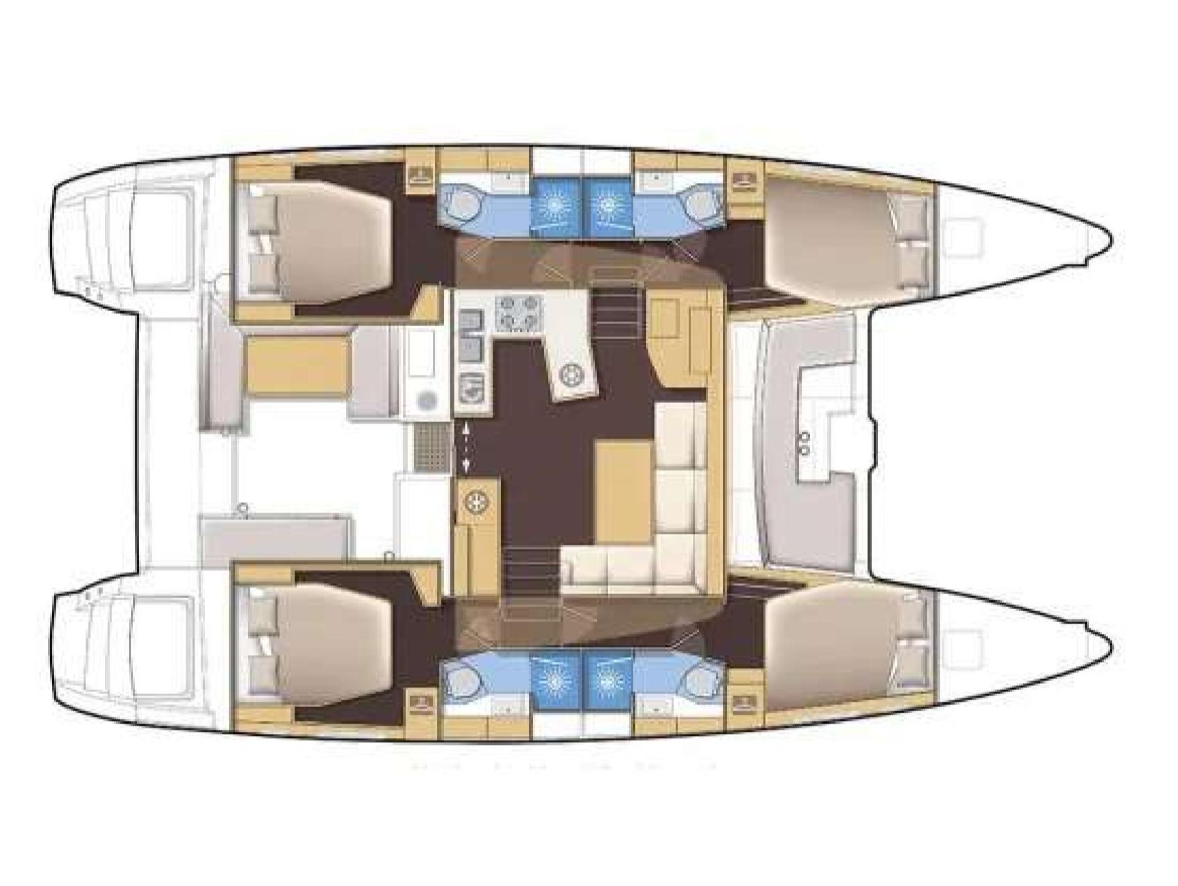 Photo #9 - Lagoon 450 Flybridge (Magic Lagoon) en Portisco - 5975