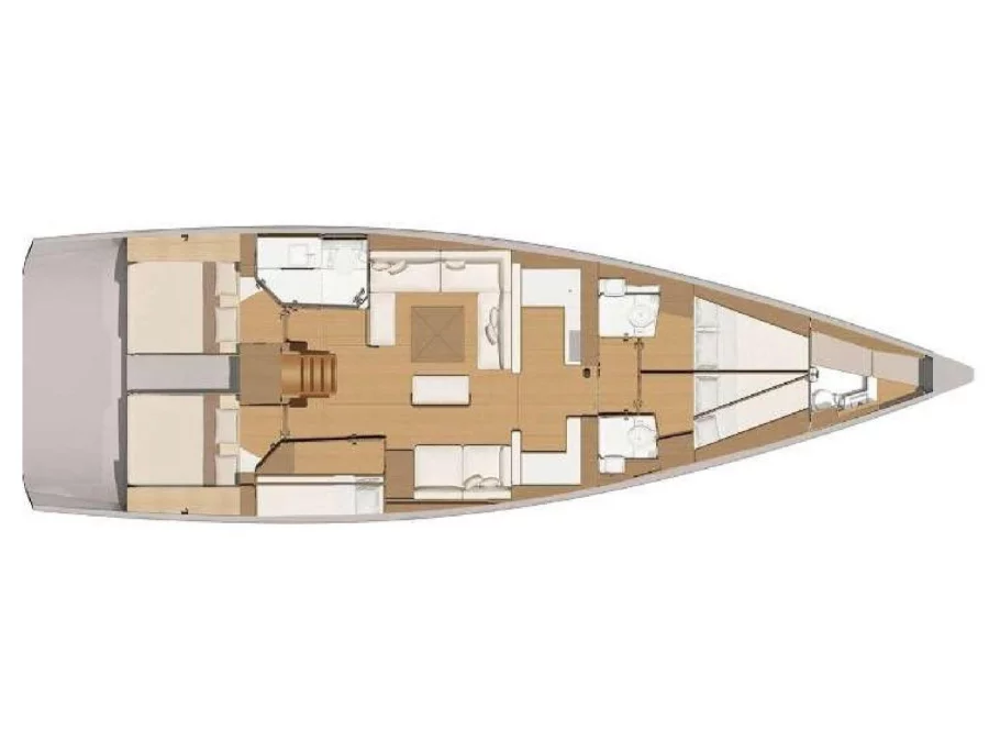 Dufour 56 Exclusive (Ipazia) Plan image - 5