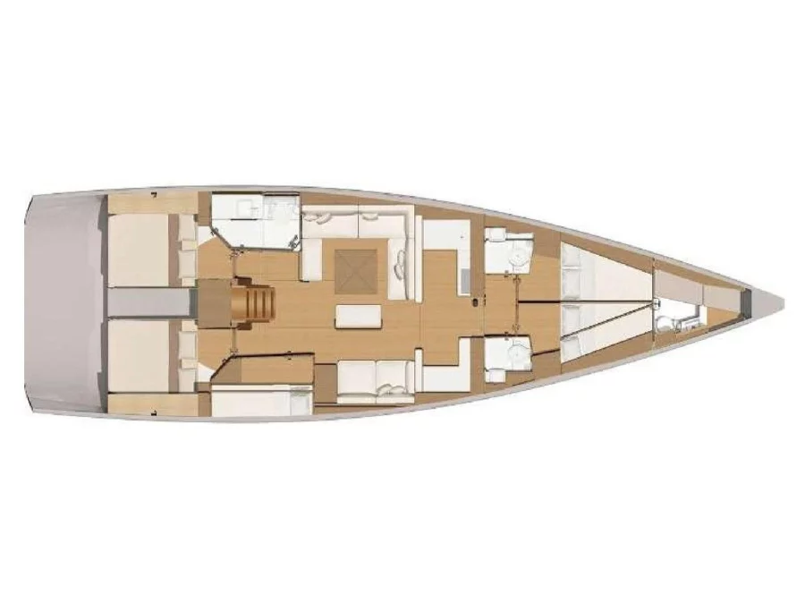 Dufour 56 Exclusive (Caterina) Plan image - 3