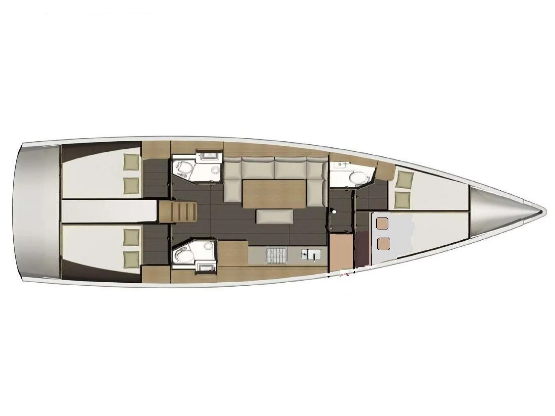 Dufour 460 Grand Large (Nora) Plan image - 7