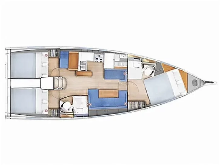 Sun Odyssey 410 (Irene) Plan image - 14