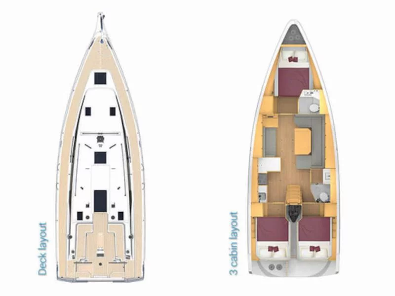Bavaria C42 (Karpouzi | A/C, Bow Thruster, Full teak deck) Plan image - 15