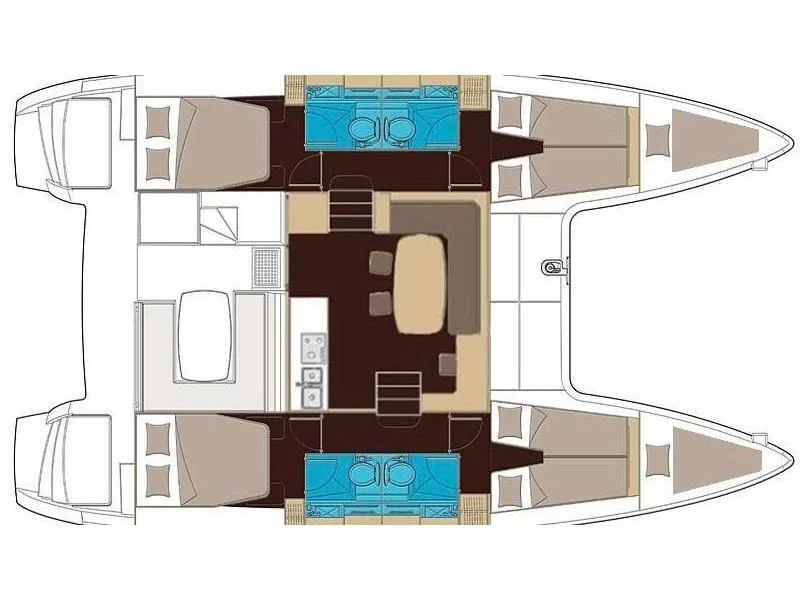 Lagoon 400 S2 (Nektarios) Plan image - 15