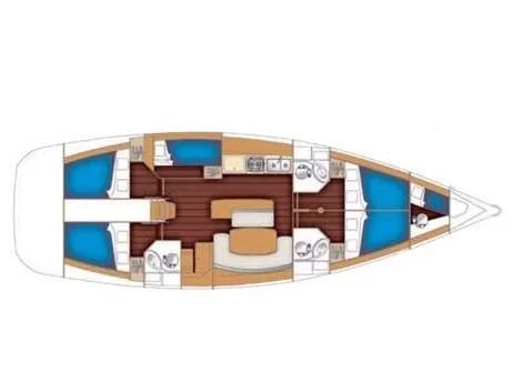 Cyclades 50.5 (Lucky dice - (A/C - Generator - Refit 2021)) Plan image - 8