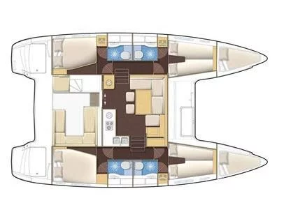 Lagoon 400 S2 (Sailing Blue 4 - Refit 2021) Plan image - 10