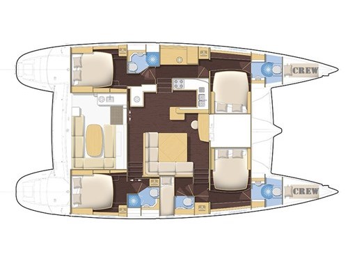 Photo #5 - Lagoon 500 (Casino Royale - ( - - Refit 2021)) en Athènes - 9529