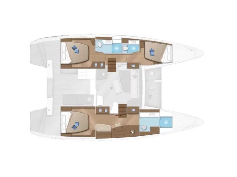 Lagoon 42 (Owners version) (Synchronicity) Plan image - 1