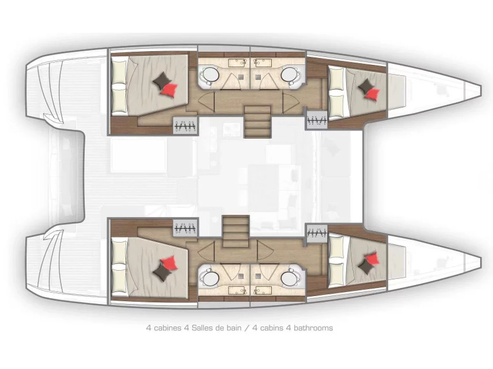 Lagoon 440 (Vida Loka) Plan image - 2