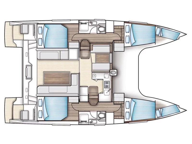 Nautitech 40 Open (Sea Spirit) Plan image - 14