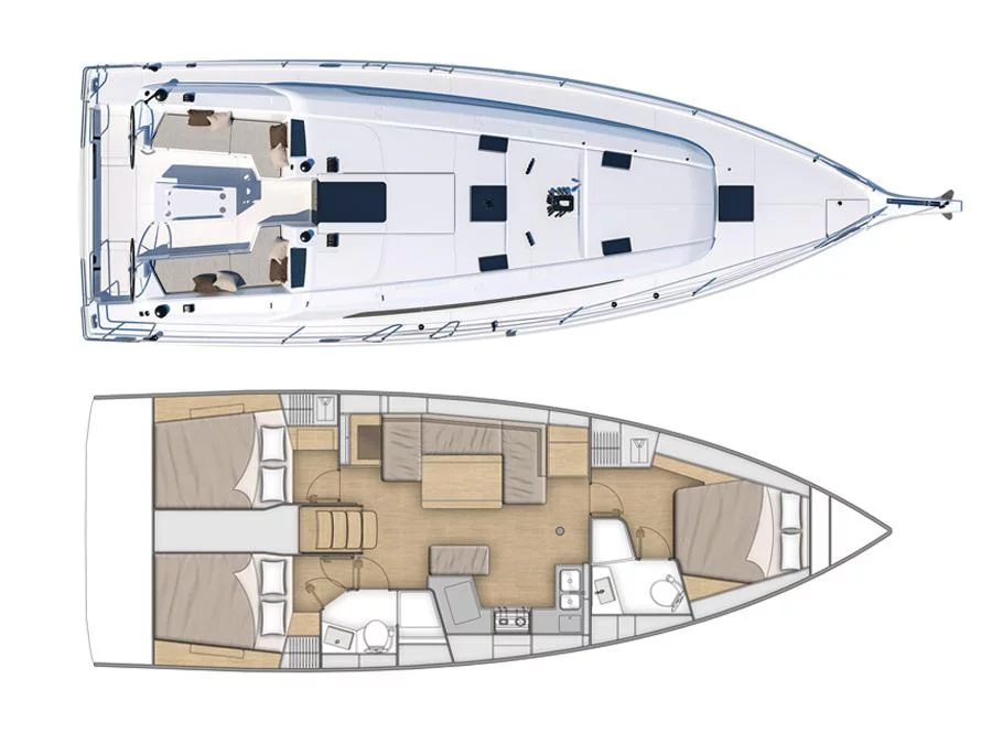 Oceanis 40.1 (Avra) Plan image - 10