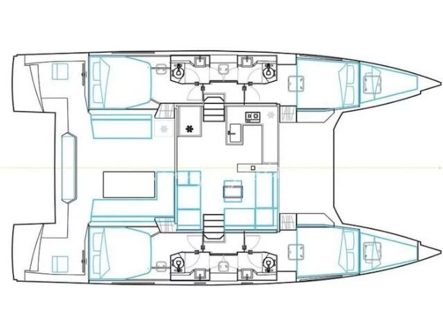 Nautitech 46 Fly (Cabrio) Plan image - 4