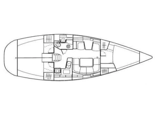 Sun Odyssey 40 (VIOLA ( new sails)) Plan image - 1
