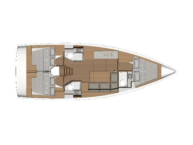 Dufour 390 Grand Large (Swell) Plan image - 2