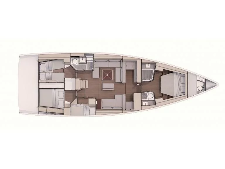 Dufour 530 (Sea Dream) Plan image - 3