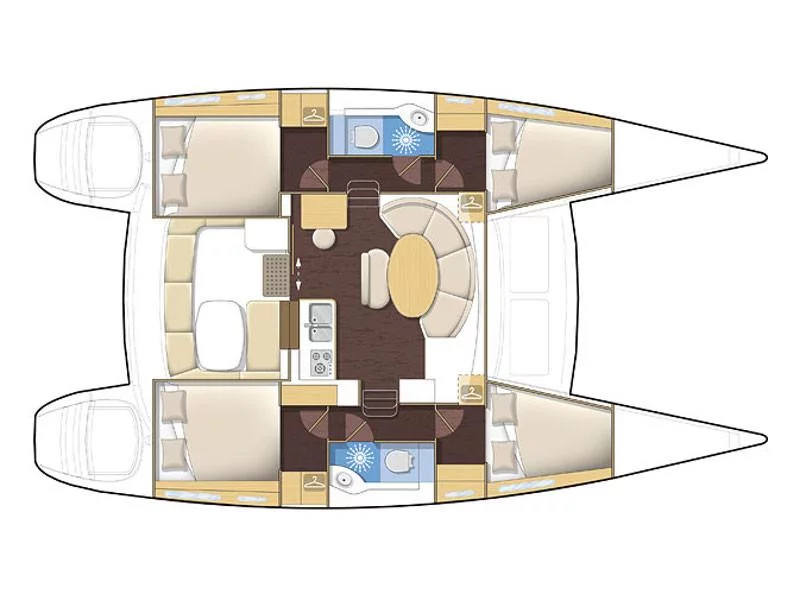 Lagoon 380 (Caramela) Plan image - 9