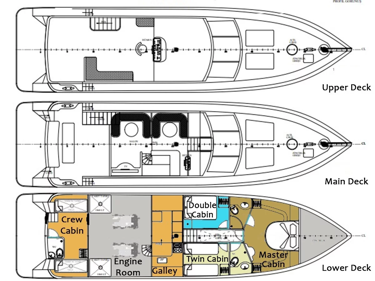Motoryacht (Sirocco) Plan image - 24