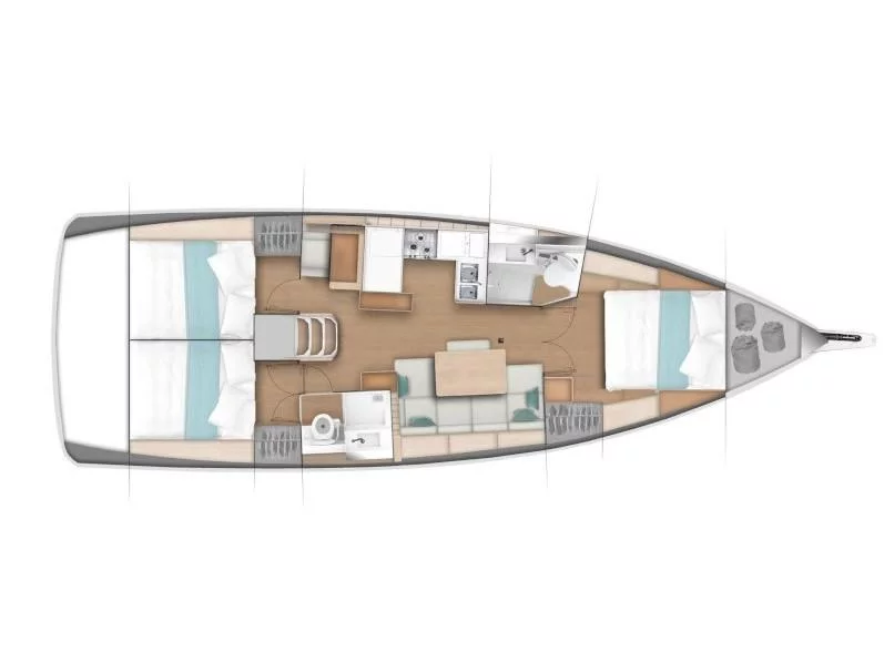 Sun Odyssey 440 (CARLOTTA) Plan image - 1