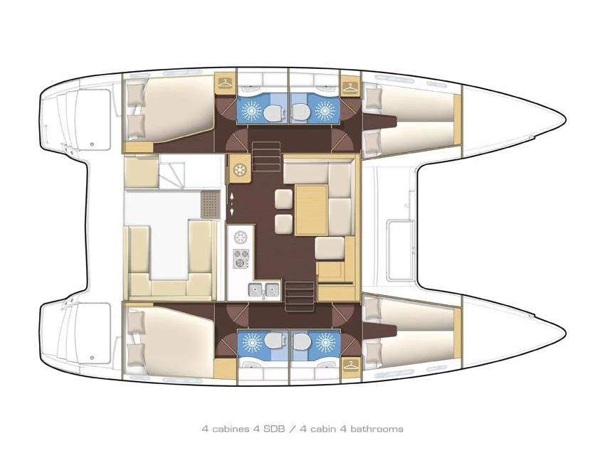 Lagoon 400 S2 (Boa Vida) Plan image - 2