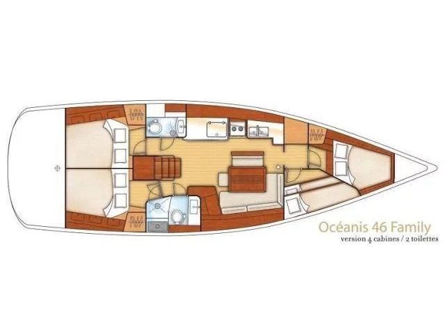 Oceanis 46 (STAVROS TOU NOTOU) Plan image - 3