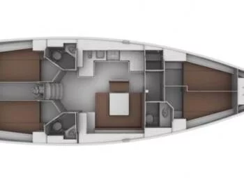 Bavaria Cruiser 46 (Galeb) Plan image - 3