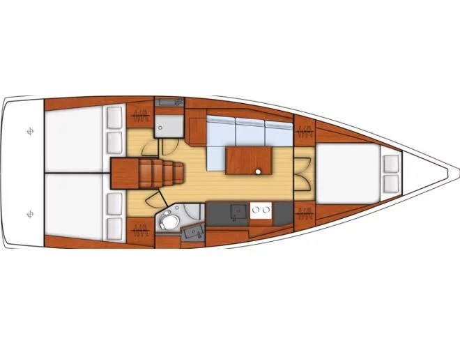 Oceanis 38.1 (Lisboa) Plan image - 2