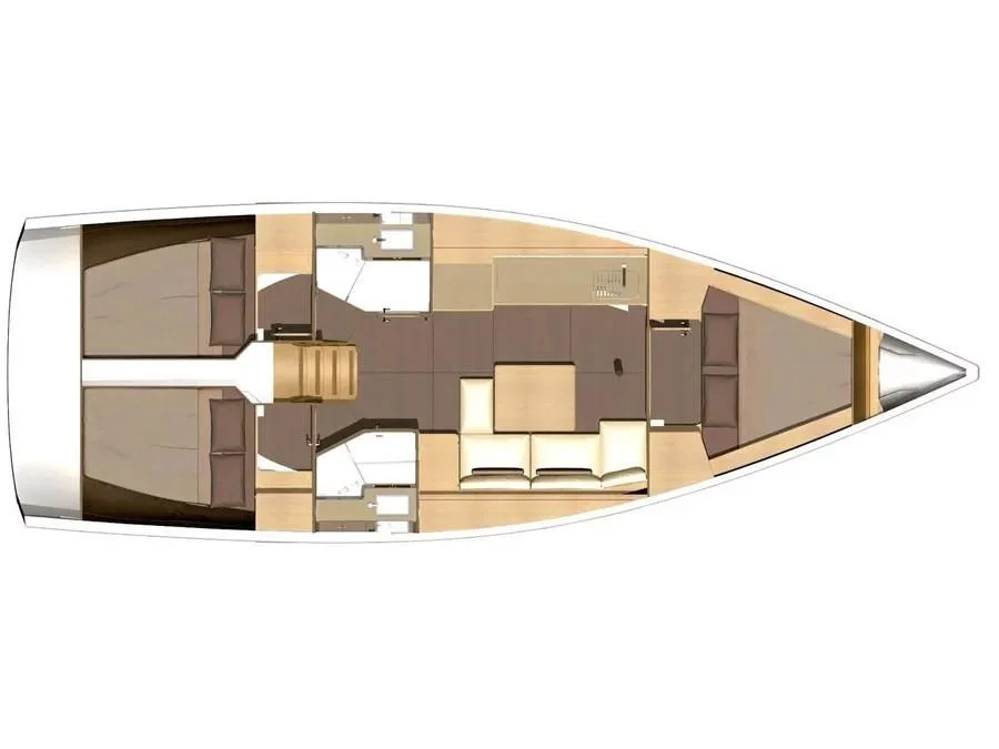 Dufour 382 Grand Large (Excalibur) Plan image - 2