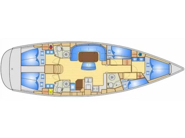 Bavaria 50 (Ma Belle) Plan image - 2