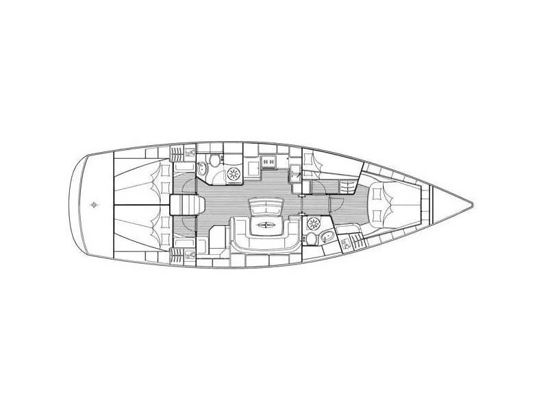 Bavaria 46 Cruiser (La Luna) Plan image - 7