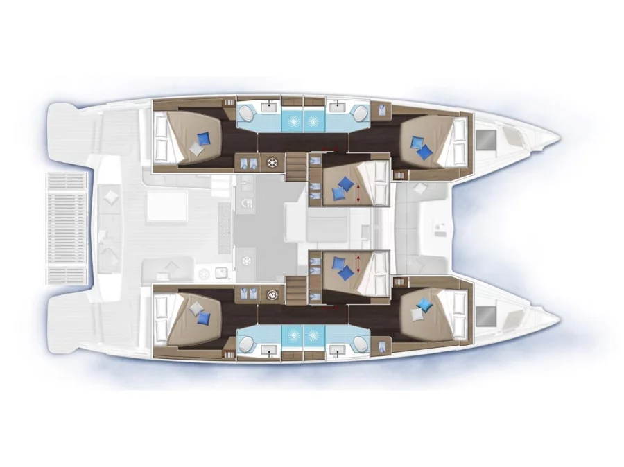 Lagoon 51 (SPRING_(SKIPPERED ONLY)) Plan image - 4