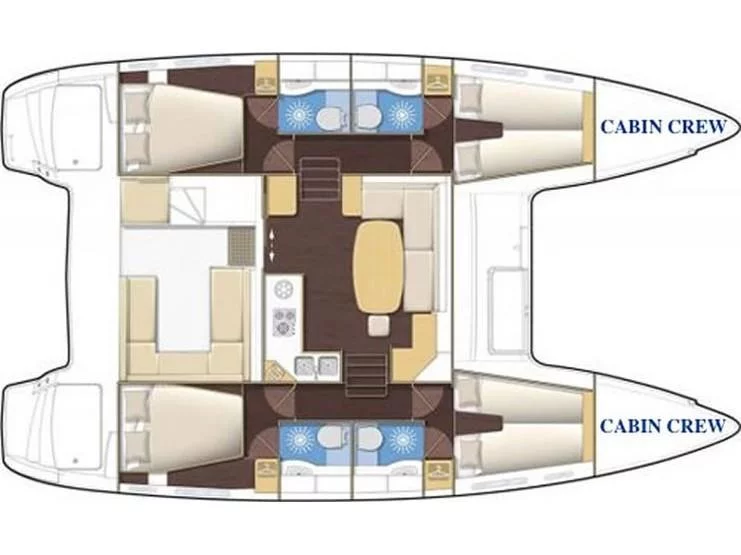 Lagoon 400 S2 (ASTRO) Plan image - 2