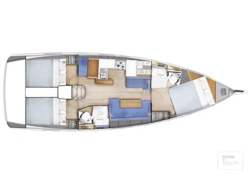 Sun Odyssey 410 (Intrepida) Plan image - 6
