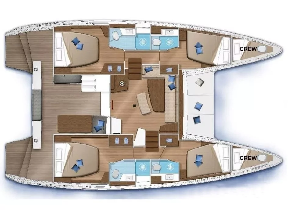 Lagoon 46 (Queen Maro) Plan image - 10