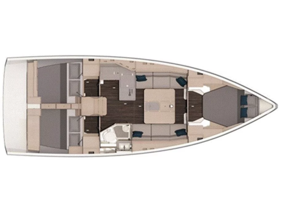 Dufour 37/3.cabin (Marsel The Angel) Plan image - 7