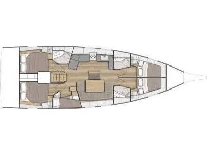 Oceanis 46.1 (Vienna Princess | Bow Thruster, Solar Panel, 12 pax) Plan image - 19