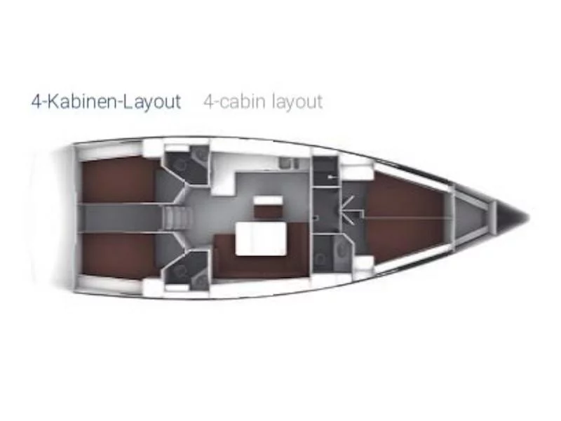 Bavaria Cruiser 46 (Northberry Blu) Plan image - 8