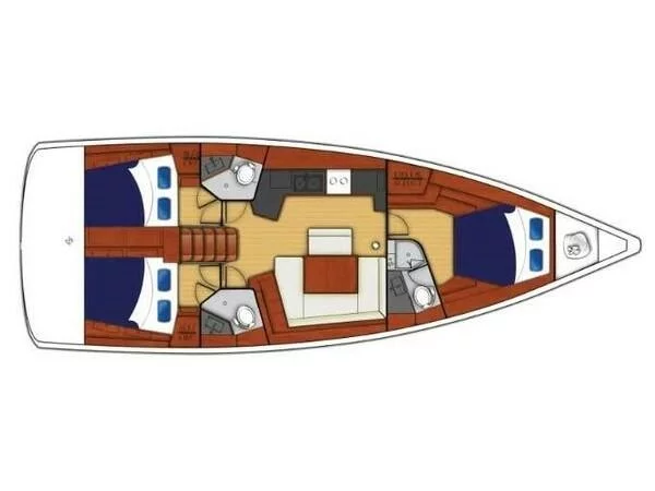 Oceanis 45, 3 cabins (Rumba) Plan image - 8