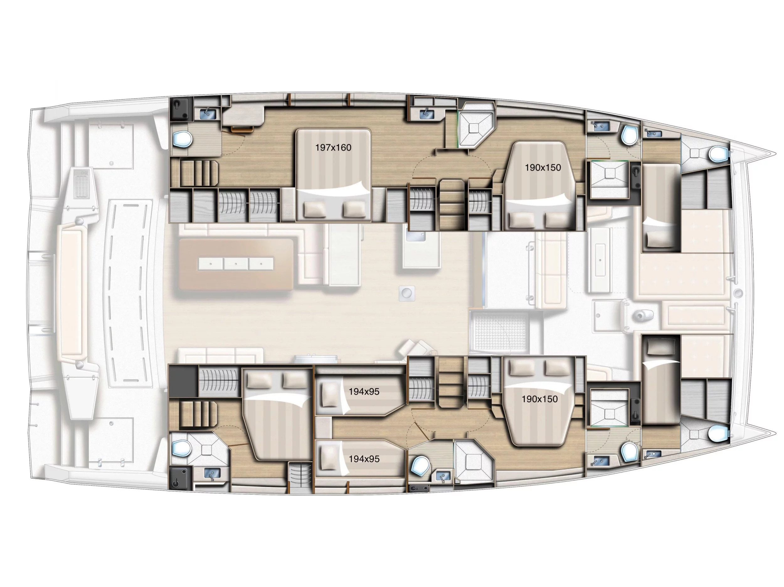 Bali 5.4 (10 berths) (GALOE) Plan image - 9