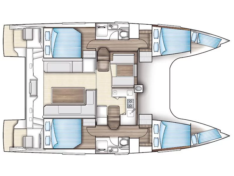 Nautitech 40 Open (Jet Set) Plan image - 2