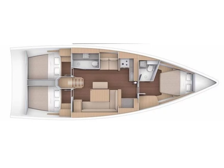Dufour 430 (Enki) Plan image - 1