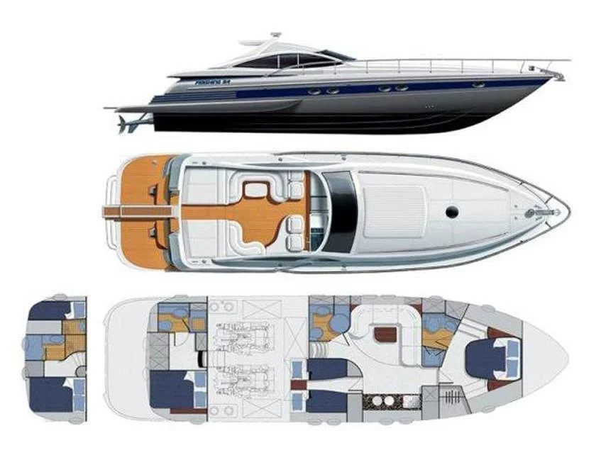 Pershing 54 Open (La Koupeti) Plan image - 1