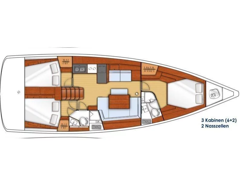 Oceanis 45 owner version (NELLY) Plan image - 3