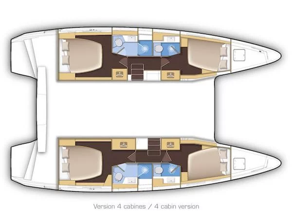 Lagoon 42 (Genista II) Plan image - 2