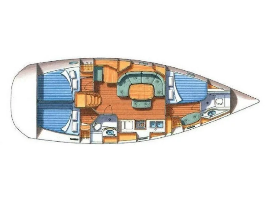 Oceanis 393 Clipper (Holy Diver) Plan image - 4