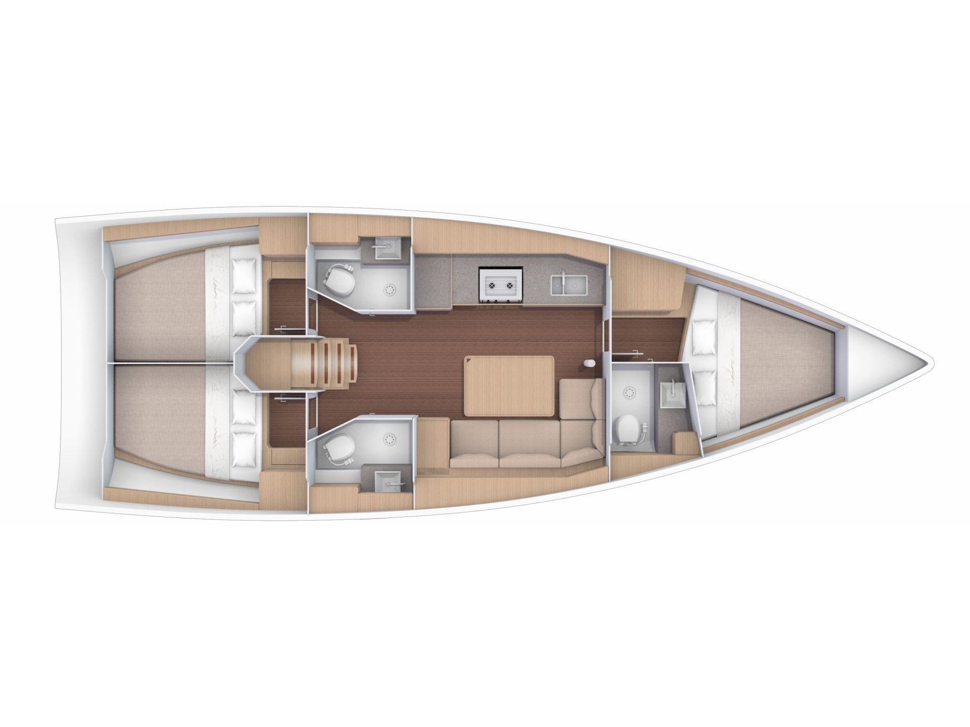 Photo #3 - Dufour 390 Grand Large (Sail Corvus) in Orhaniye - 20379