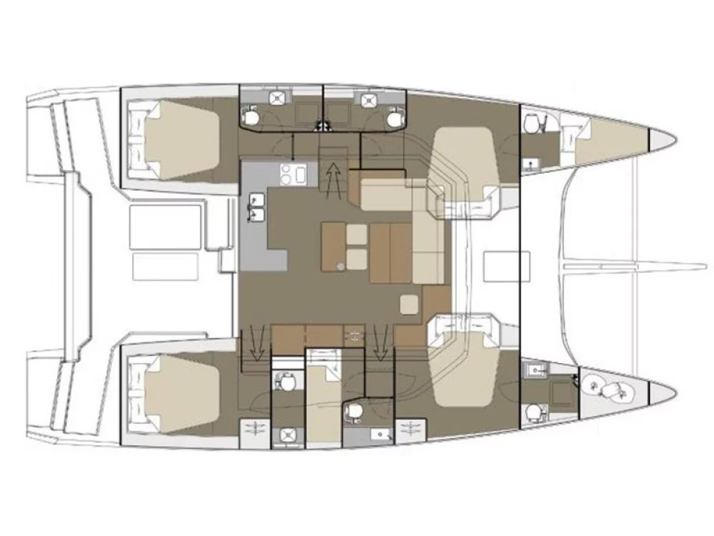Dufour 48 (El Mar) Plan image - 3